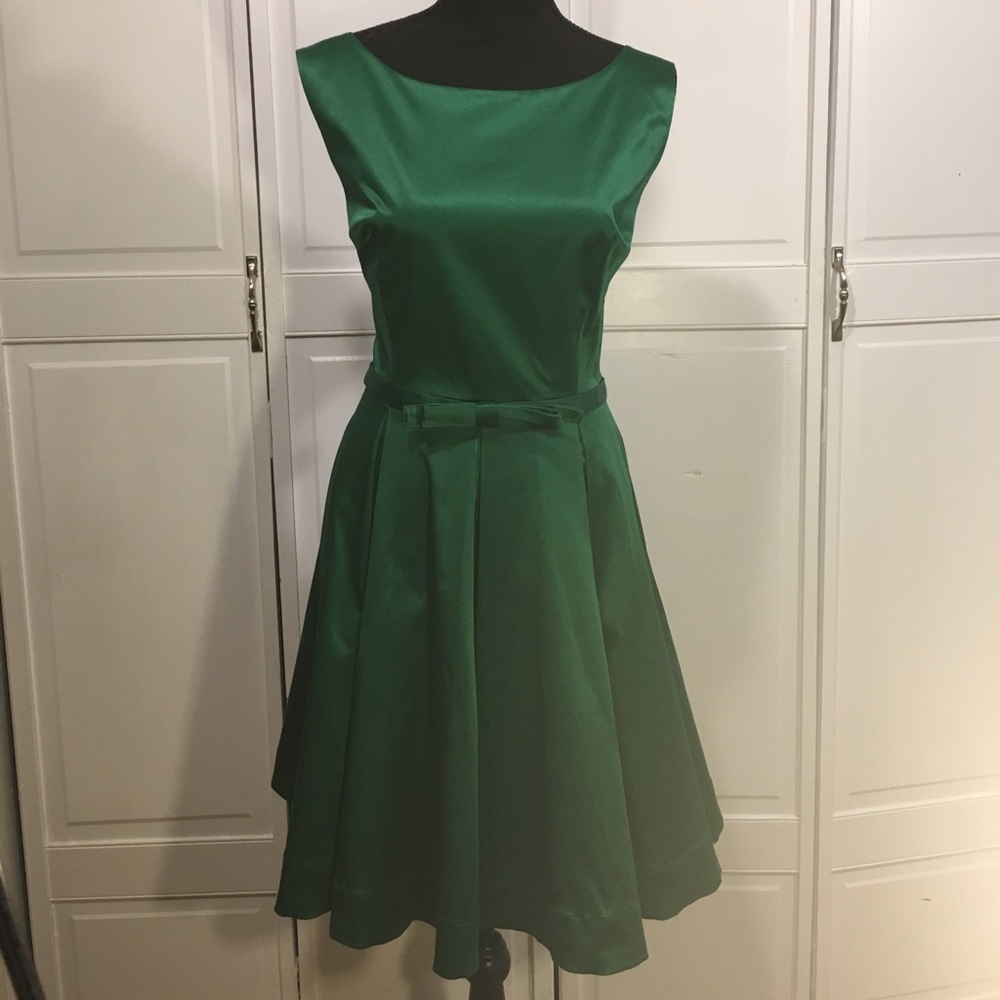 Emerald Green Cocktail Semiformal Dress